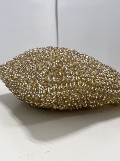 商品画像：ワイヤーバッグ/リボンチャーム/ハンドバッグ/PVC/GLD 6