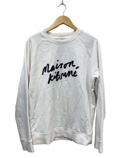 商品画像：HANDWRITING CLEAN SWEATSHIRT/スウェット/L/コットン/WHT/FM00352KM0001 1