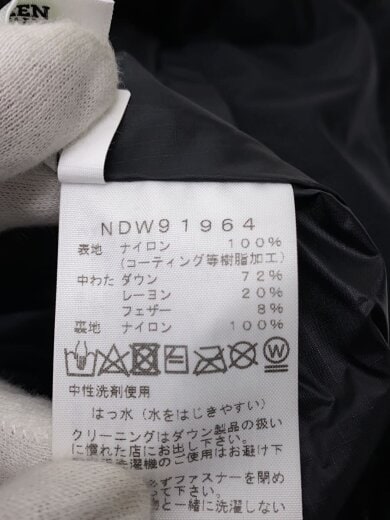 商品画像：ロングダウンジャケット/M/ナイロン/BLK/NDW91964 4