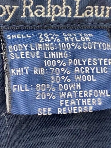 画像：POLO RALPH LAURENダウンジャケット/M/コットン/BEG5