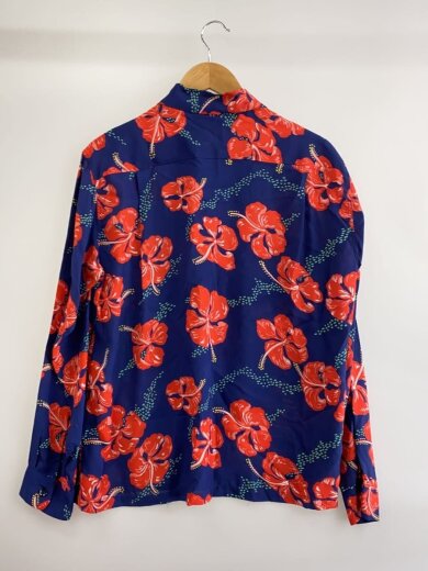 商品画像：長袖シャツ/M/レーヨン/NVY/総柄/SS27126// 2