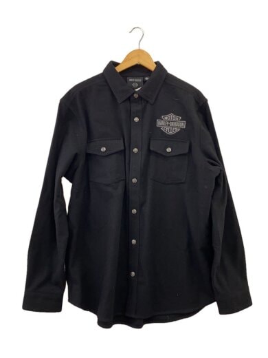 商品画像：長袖シャツ/XL/ウール/BLK// 1
