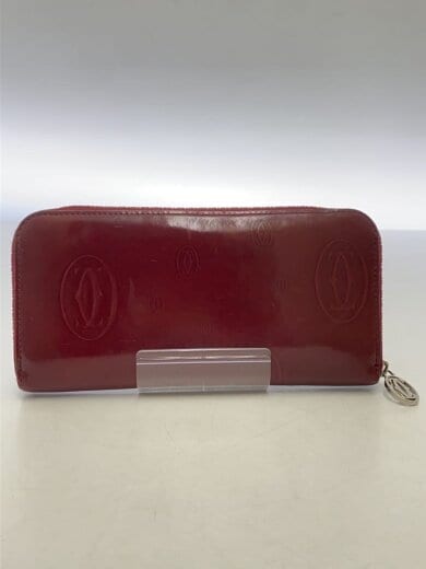 画像：Cartier長財布/レザー/RED/レディース2