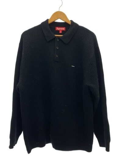 商品画像：Small Box Polo Sweater/XL/アクリル/BLK/2025FW0918004 1