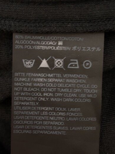 商品画像：ジップパーカー/S/コットン/BLK/91074 4