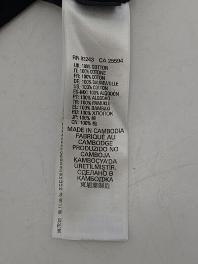 商品画像：Tシャツ/XS/コットン/BLK 5