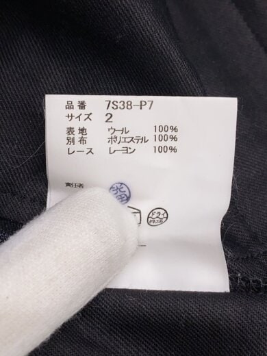 商品画像：スラックスパンツ/2/ウール/BLK/無地/7S38-P7// 5