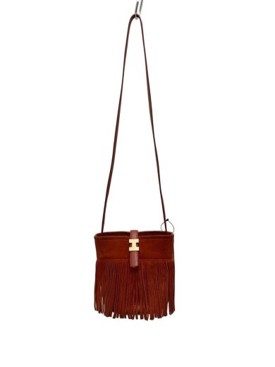 商品画像：ショルダーバッグ/スウェード/BRW 1