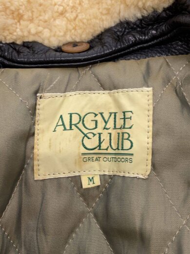 商品画像：ARGYLE CLUB/レザージャケット・ブルゾン/M/牛革/BLK/RLF3217// 3