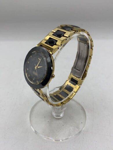 商品画像：クォーツ腕時計/アナログ/BLK/GLD/T9293 2