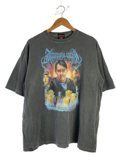 Tシャツ/L/コットン/BLK/無地/NEM-94090-C/地面師たち/NETFLIXTシャツ