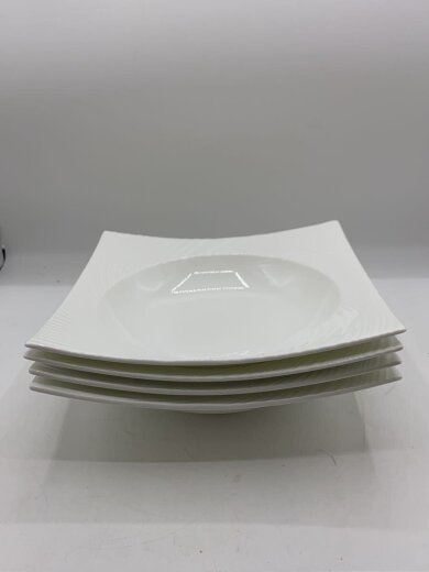 商品画像：プレート/4点セット/WHT/エスリアル101スクエアボウル 4