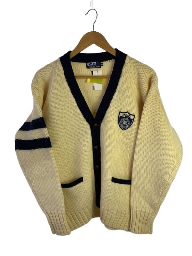 商品画像：カーディガン(厚手)/M/ウール/CRM/無地 1