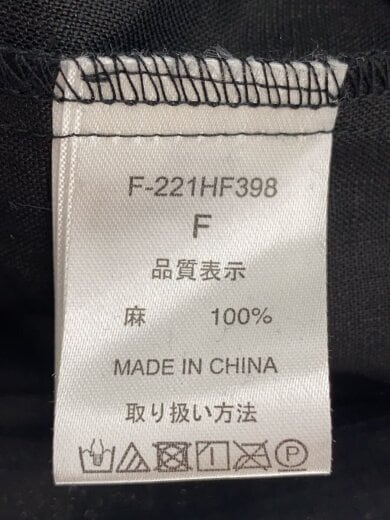 商品画像：カーディガン(薄手)/FREE/リネン/BLK/F-221HF398 4