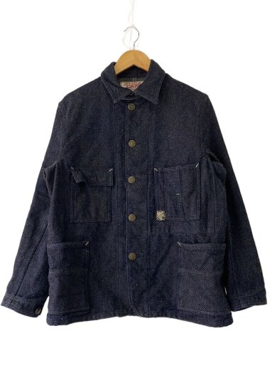商品画像：カバーオール/FICTION ROMANCE 13.7oz. INDIGO NEP DENIM WORK COAT// 1