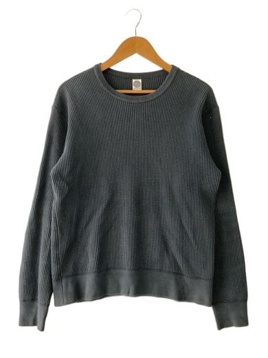 商品画像：カットソー/M/コットン/KHK/ワッフルロングスリーブ 1