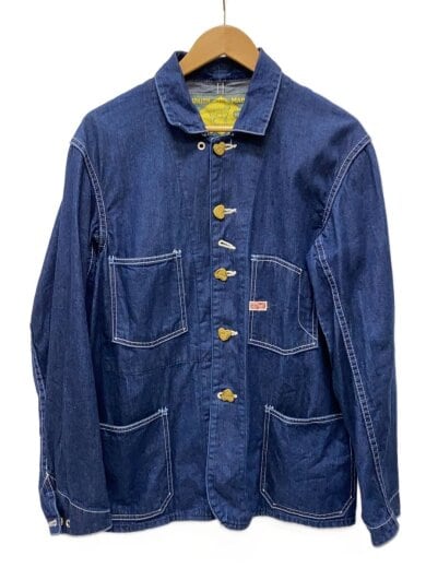 商品画像：カバーオール/36/デニム/IDG/無地 1