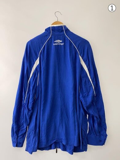 商品画像：ジャケット/L/--/BLU/699224/スポーティーロゴジップアップブルゾン// 2