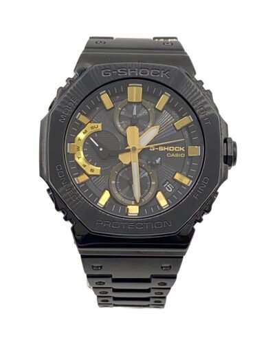 商品画像：ソーラー腕時計_G-SHOCK/アナログ/ステンレス/BLK/BLK/SS 1
