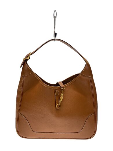 画像：HERMESトリム31/トートバッグ/レザー/BRW/無地1