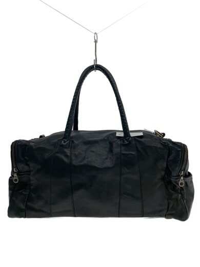 商品画像：×LIFT/ボストンバッグ/レザー/BLK/無地 1