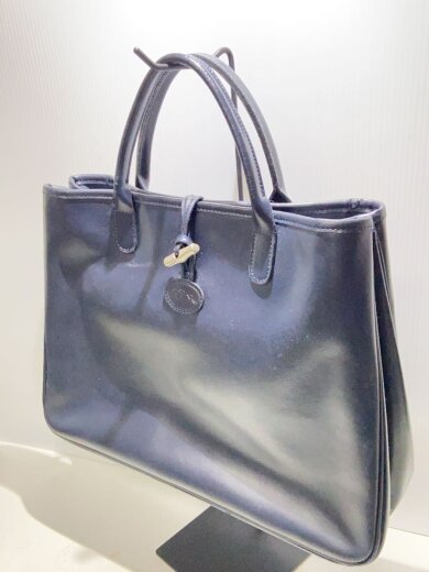 商品画像：トートバッグ/レザー/BLK/無地 2