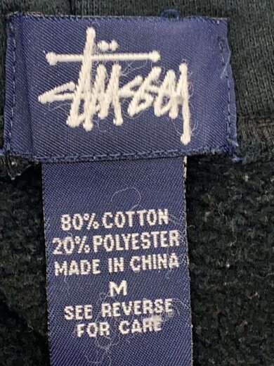 商品画像：oldstussy/90s～00s/ハーフジップ/色褪せ有/パーカー/M/コットン/BLK 3