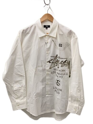 商品画像：World Tour Shirt/長袖シャツ/S/コットン/WHT/22F1110249 1