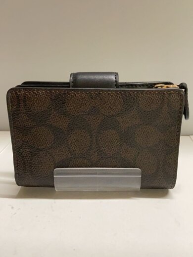 商品画像：ミディアムコーナージップウォレットシグネチャーキャンバス/PVC/BRW/レディース/CW786 2