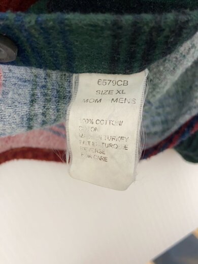 商品画像：ネルシャツ/XL/コットン/マルチカラー/ボーダー 4