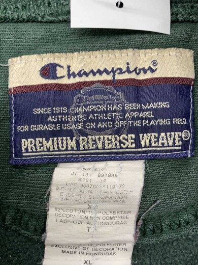 商品画像：Premium REVERSE WEAVE/パーカー/ポリエステル/GRN/無地/リブ破れ/日焼け 3