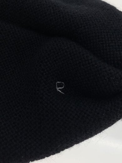 商品画像：ガンジーニットのシンちゃん帽/コットン/BLK/無地/メンズ 4