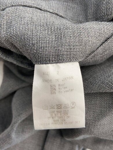 商品画像：FRENCH SEAM WIDE PANTS/ボトム/2/ウール/GRY/M21A-08PT01C 4