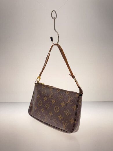 商品画像：1)ポシェット・アクセソワール_モノグラム・キャンバス/PVC/BRW/総柄 2