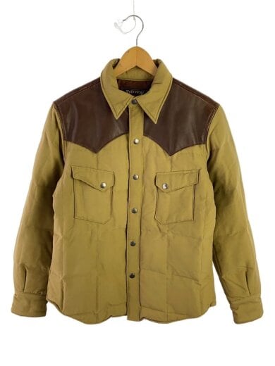 商品画像：レザーヨークダウンジャケット/M/ナイロン/CML/SC11160/ 1