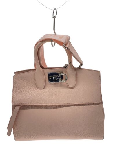 商品画像：studio box bag/ショルダーバッグ/レザー/PNK 1