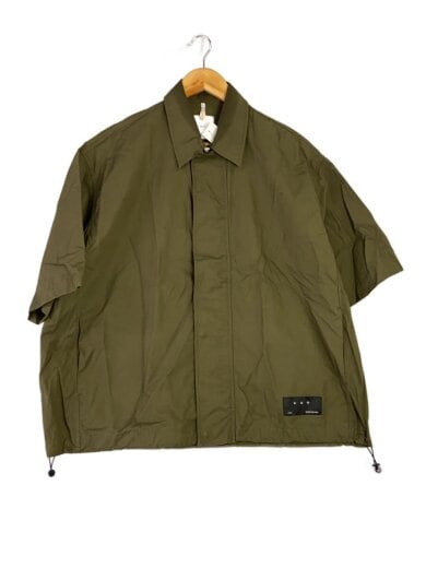 商品画像：半袖シャツ/M/コットン/GRN/3920700215/襟シミ有 1