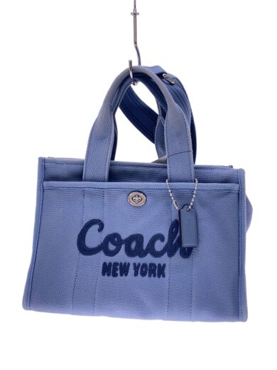 画像：COACHカーゴトート26/トートバッグ/キャンバス/BLU/cp164/全体的色褪せ1