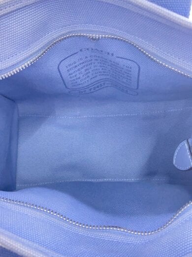 画像：COACHカーゴトート26/トートバッグ/キャンバス/BLU/cp164/全体的色褪せ6