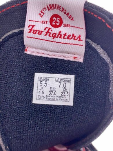 商品画像：×FOO FIGHTER/ハイカットスニーカー/23.5cm/BLK/キャンバス// 5