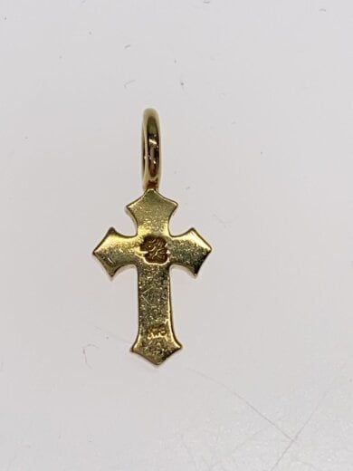 商品画像：Little Cross Charm/K18Yellow Gold w/Diamond/ラインストーン/GLD/メンズ// 2