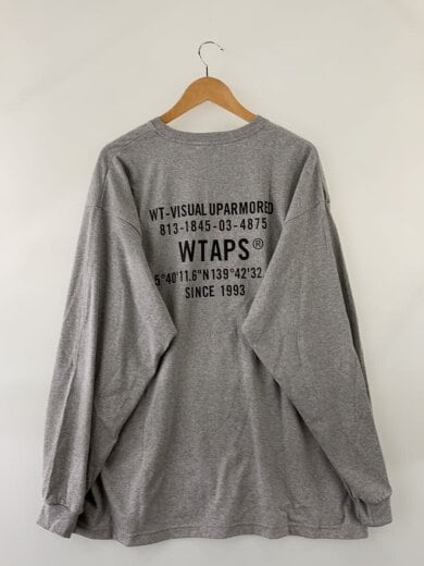 商品画像：長袖Tシャツ/3/コットン/GRY// 2