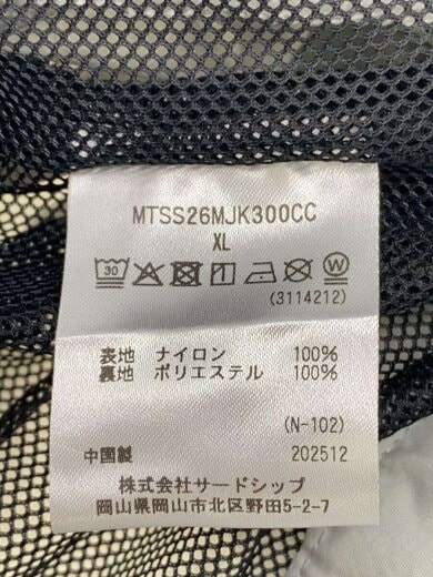 商品画像：ナイロンジャケット/XL/ナイロン/GRY/MTSS26MJK300CC// 4