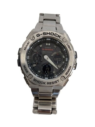 商品画像：ソーラー腕時計・G-SHOCK/デジアナ/SLV/SLV 1