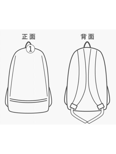 商品画像：リュック/--/BLK/無地/15-KJ-04// 9