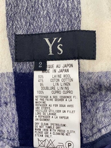 商品画像：スカート/2/ウール/BLU/チェック/YB-S13-120// 4