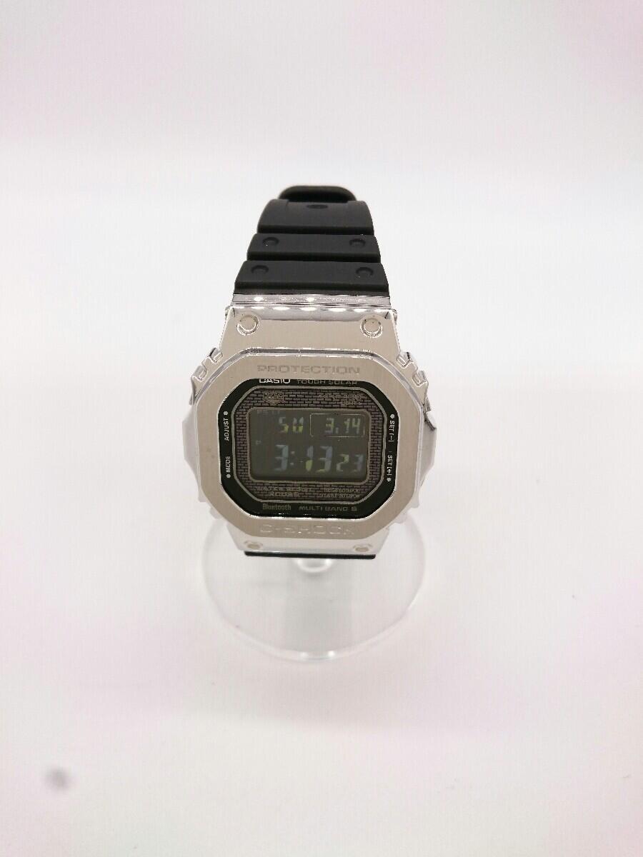 Casio ソーラー腕時計 G Shock デジタル Slv Blk 買収 ラバー