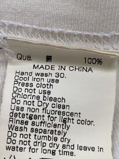 商品画像：Tシャツ/--/コットン/WHT 4