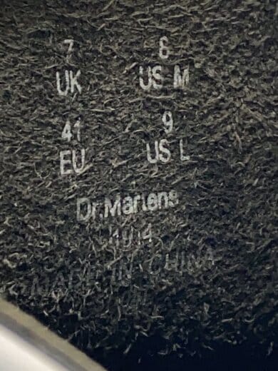 商品画像：レースアップブーツ/UK7/BLK/レザー/1914 5