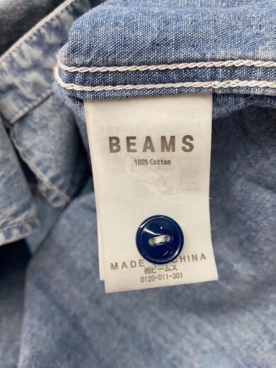 商品画像：長袖ブラウス/L/コットン/IDG/無地/11-11-0671-791// 4